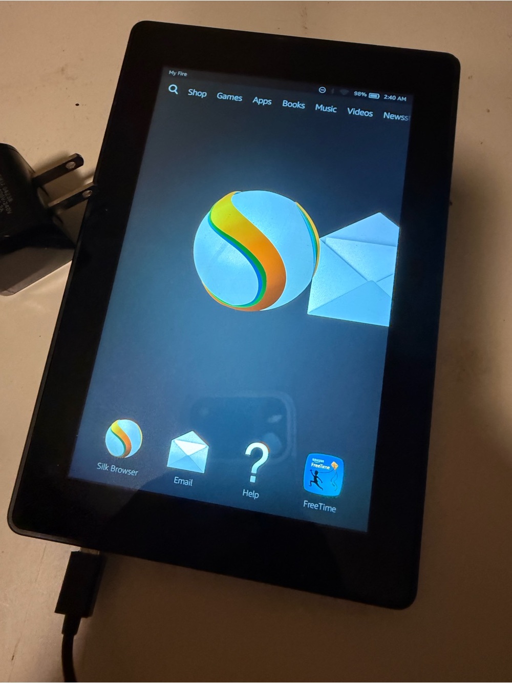 Amazon Kindle Fire HD 7 2nd Gen Tablet w/ Cable Reset